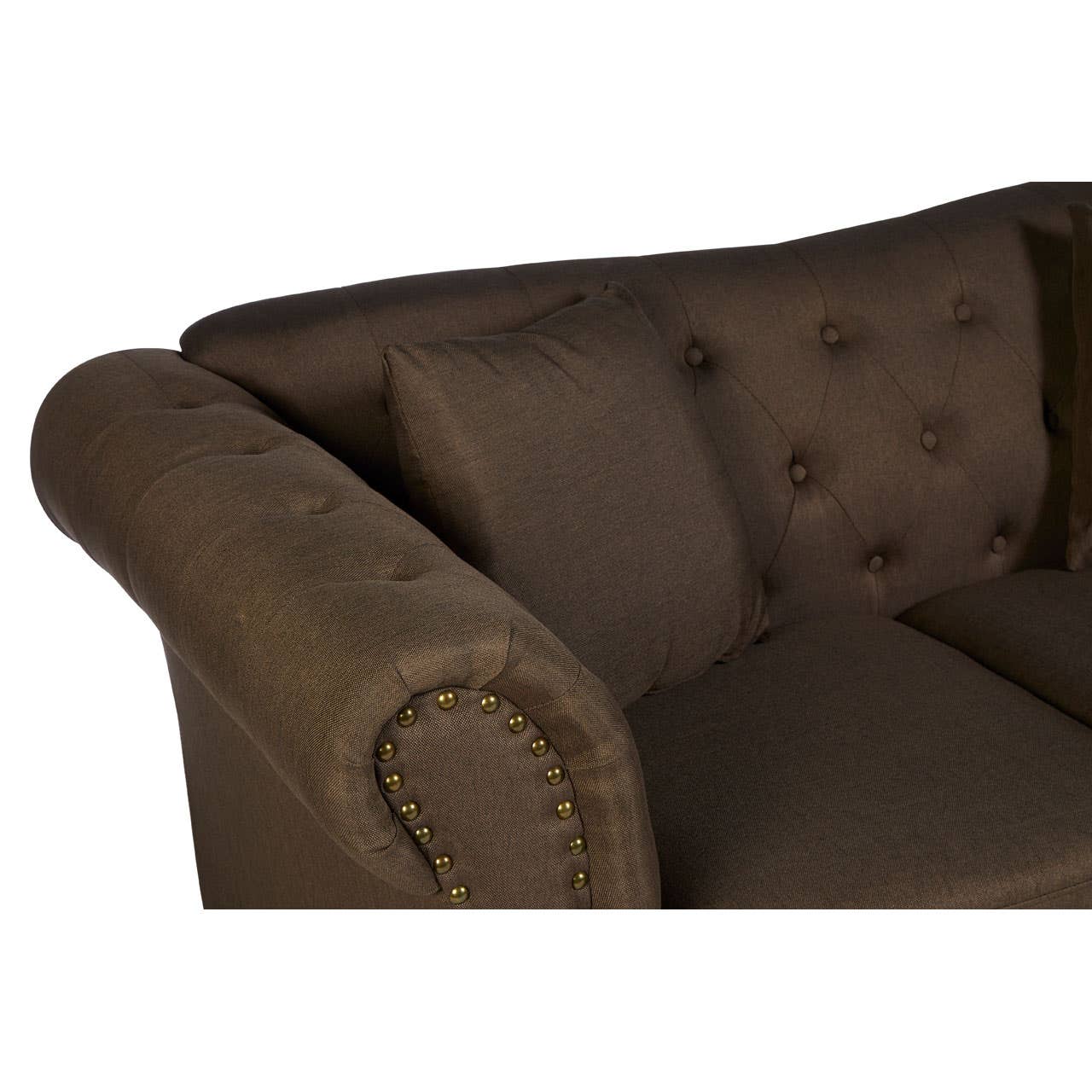 Fable 2 Seat Natural Chesterfield Sofa