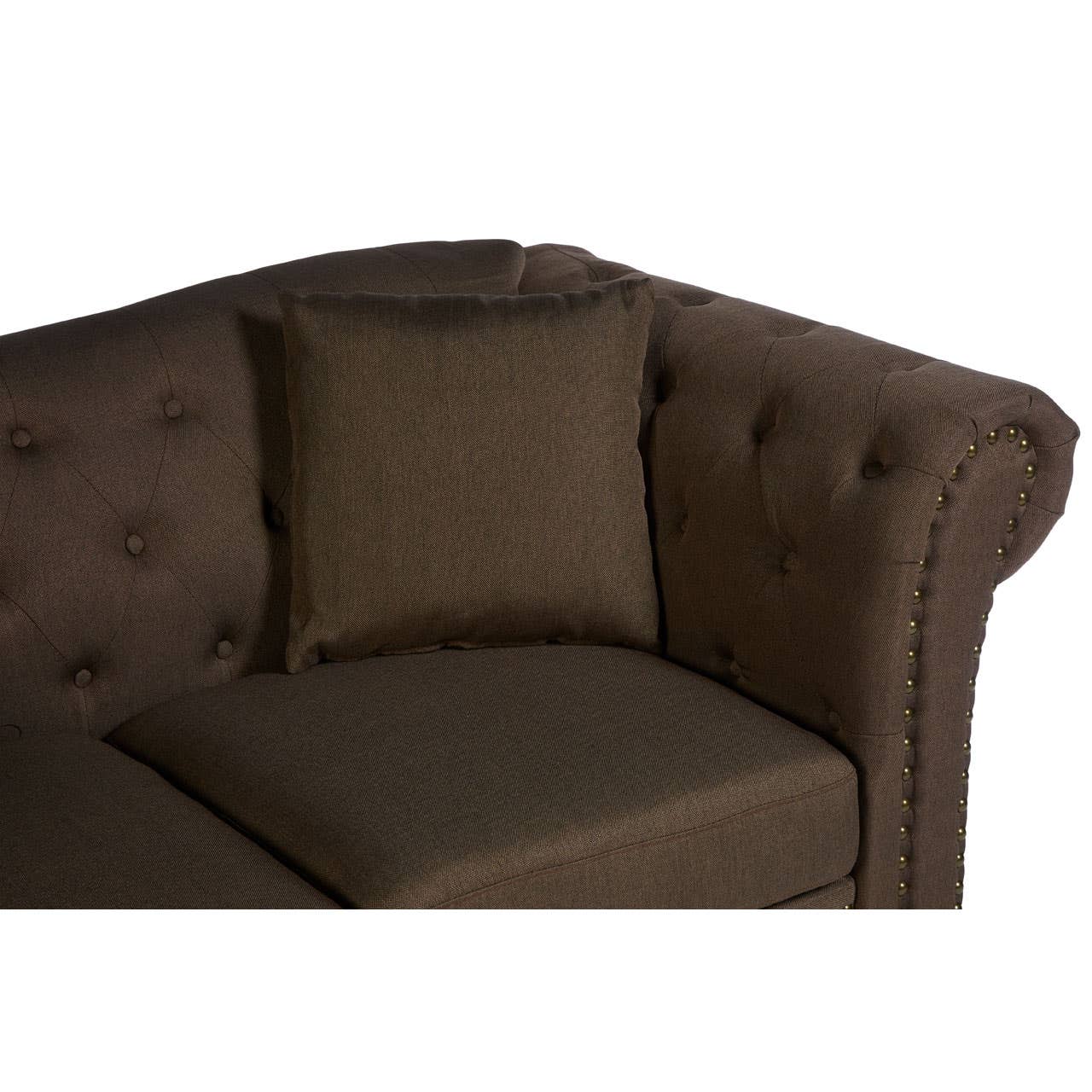 Fable 2 Seat Natural Chesterfield Sofa