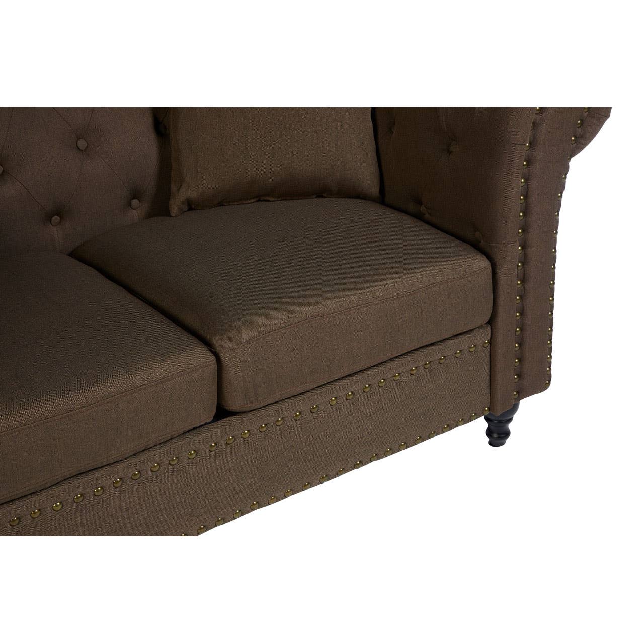 Fable 2 Seat Natural Chesterfield Sofa