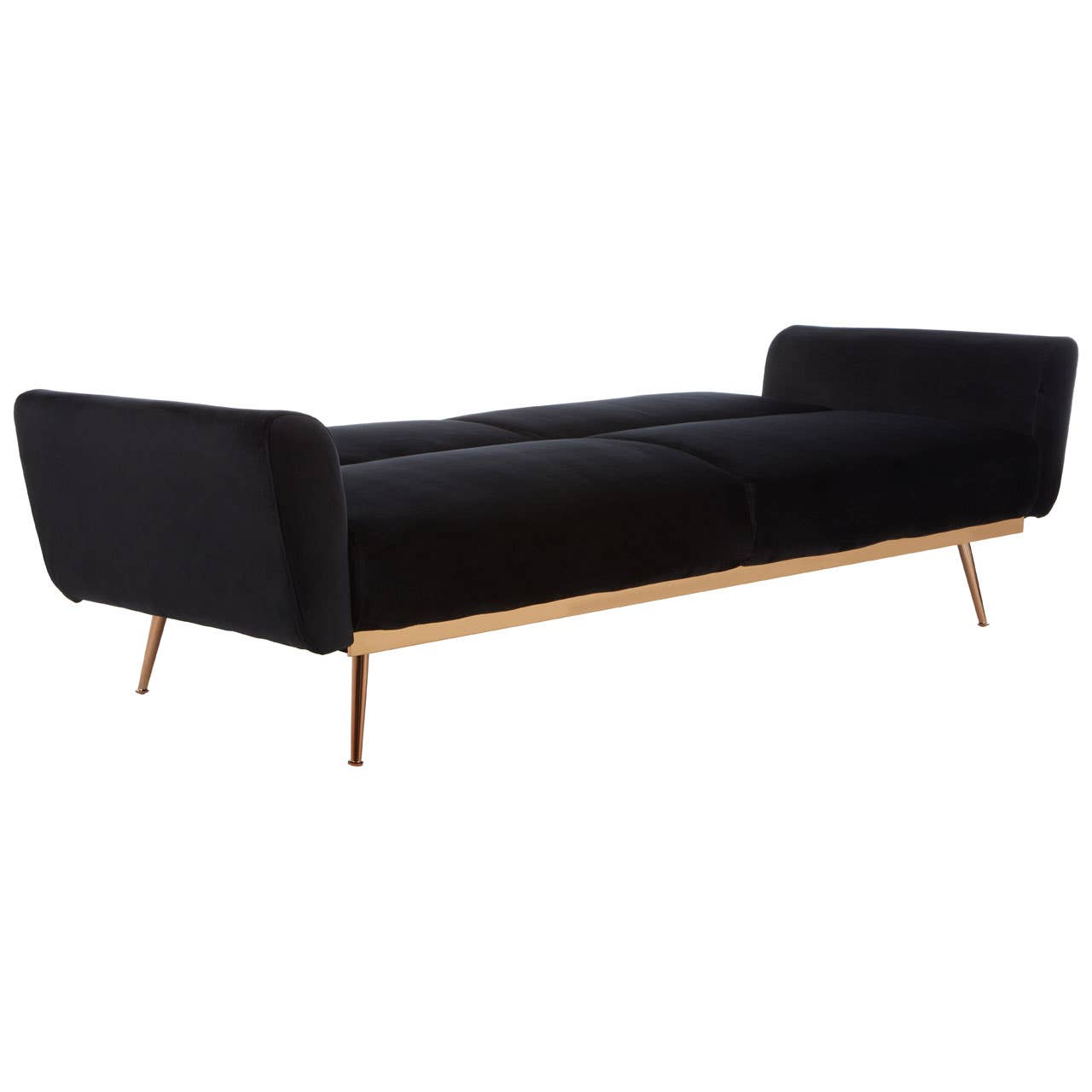 Hatton Black Velvet Sofa Bed