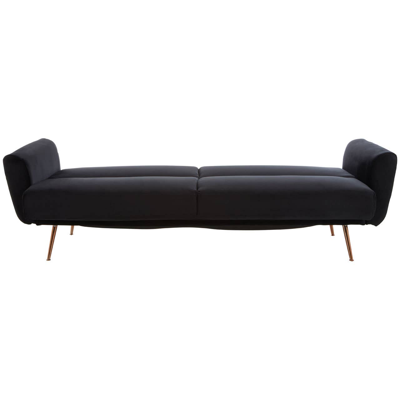 Hatton Black Velvet Sofa Bed