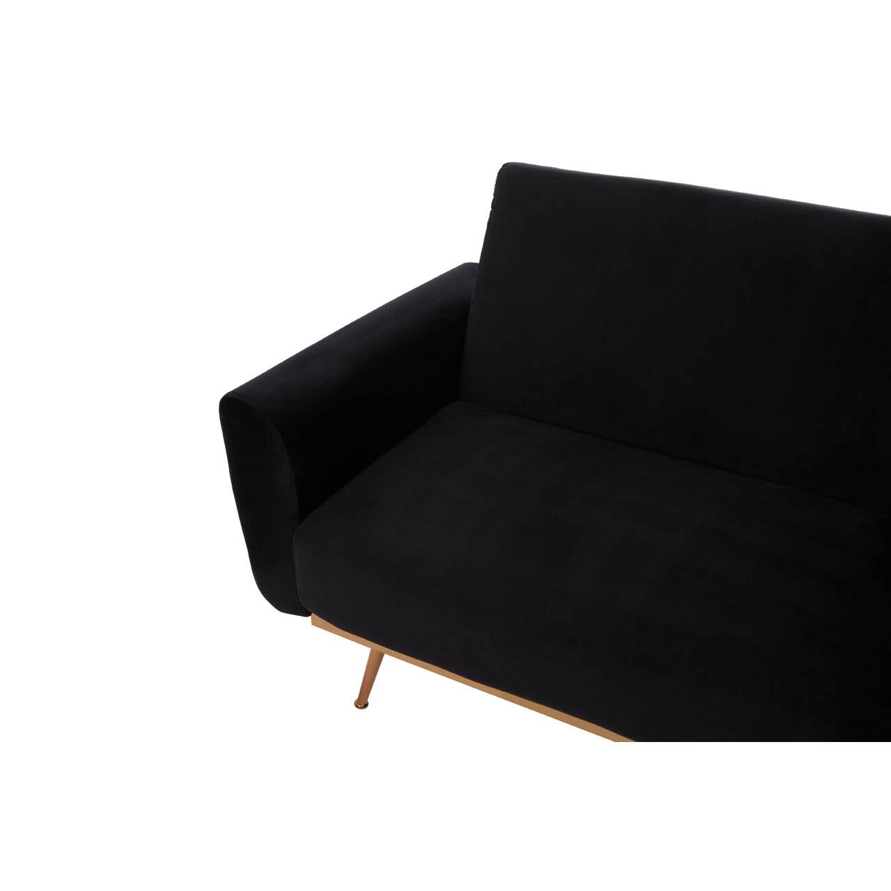 Hatton Black Velvet Sofa Bed