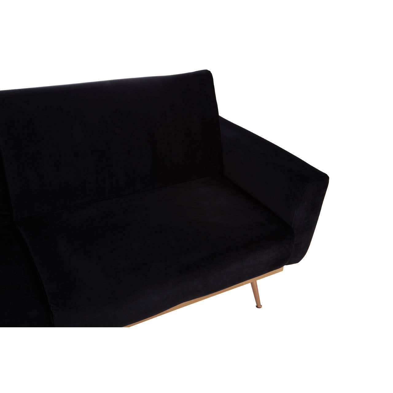 Hatton Black Velvet Sofa Bed