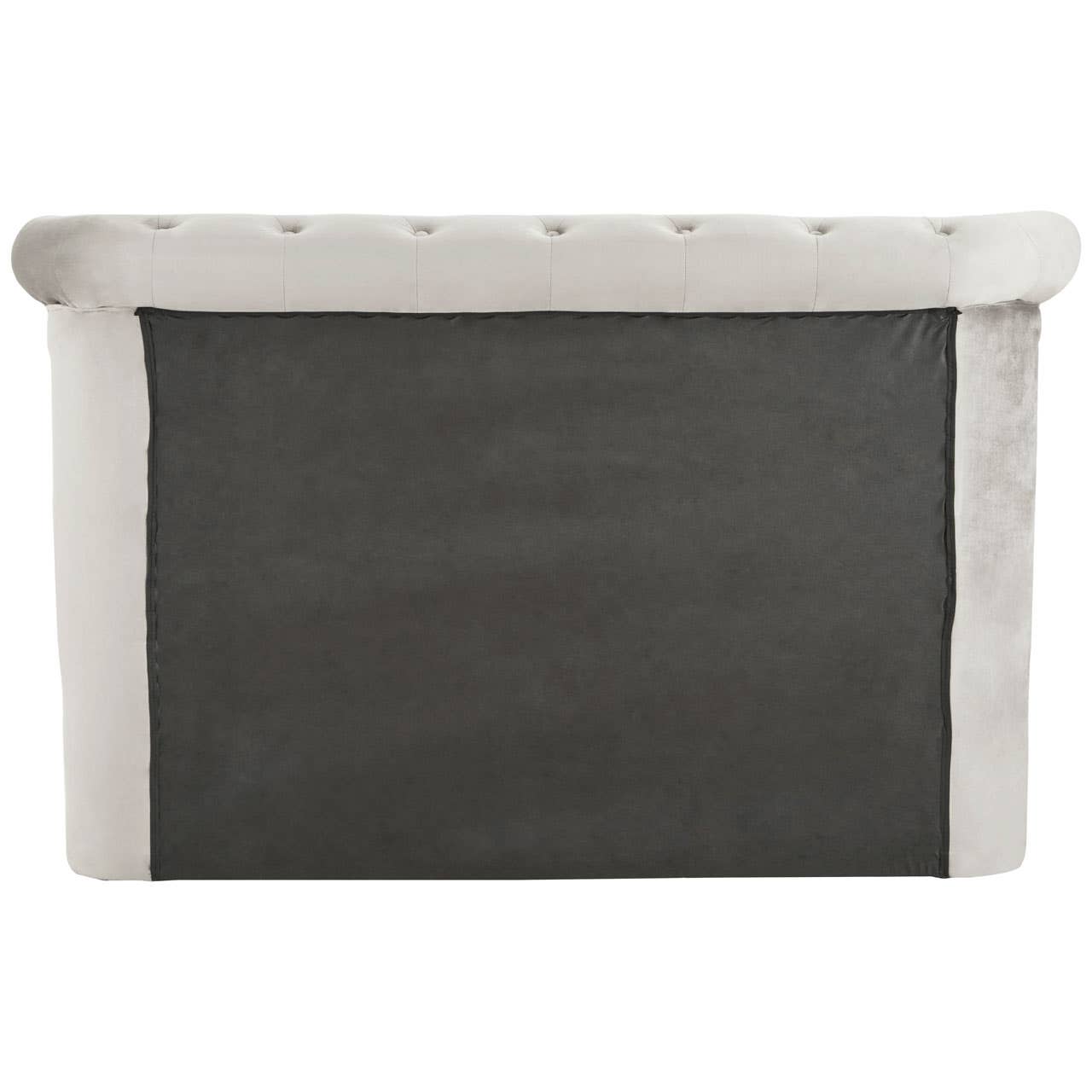 Edison Kingsize Grey Brush Velvet Ottoman Bed