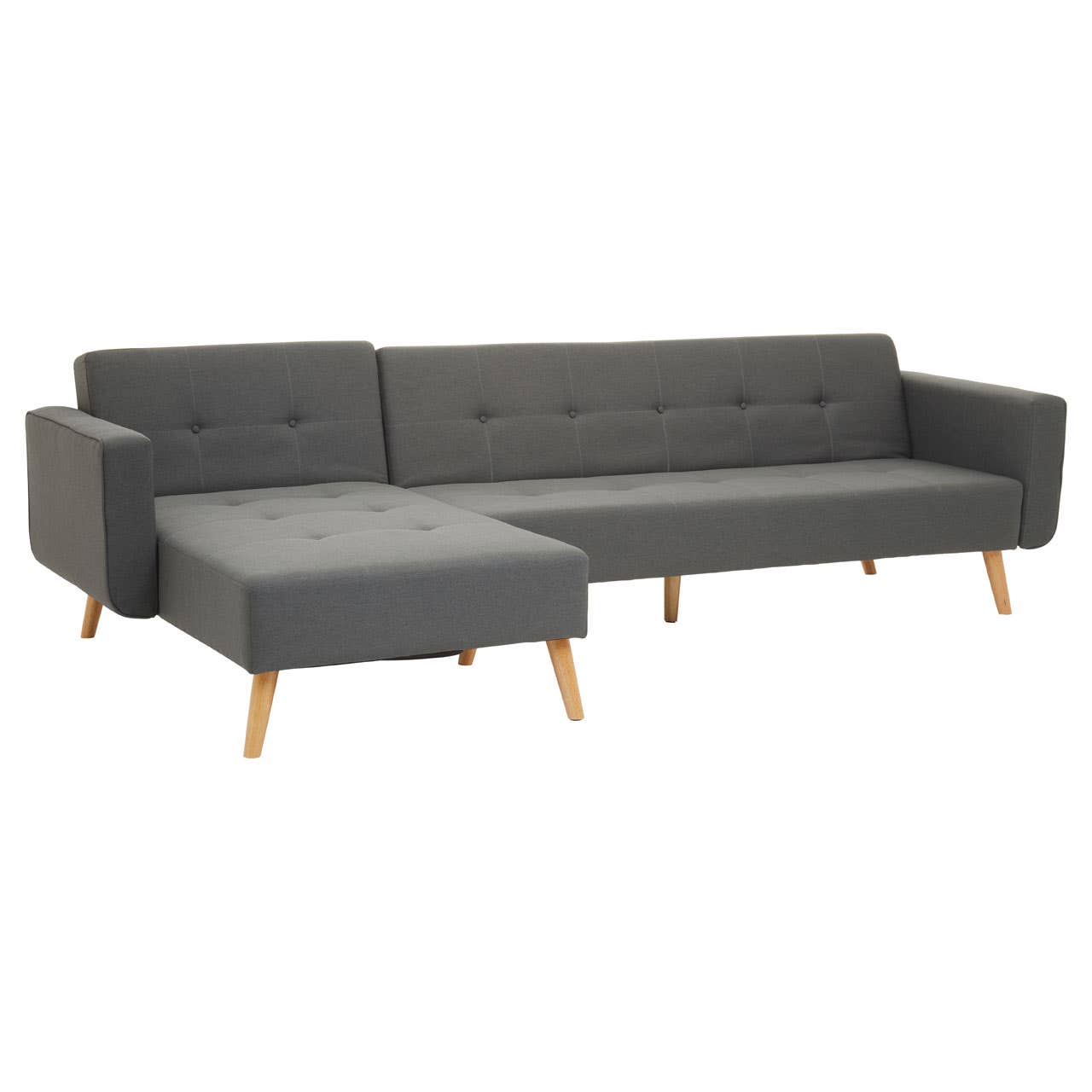 Hagen Grey Large Corner Sofa Bed