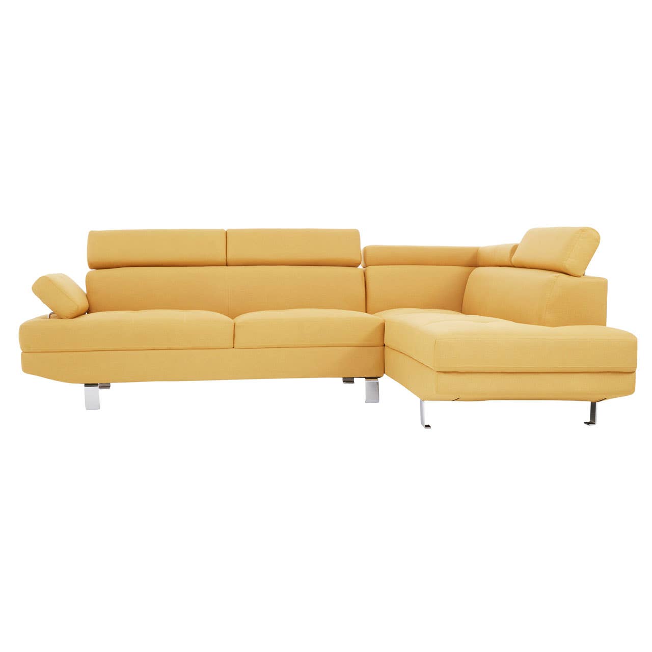 Hanover Ochre Linen Corner Sofa