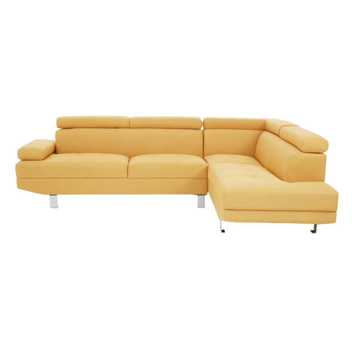 Hanover Ochre Linen Corner Sofa