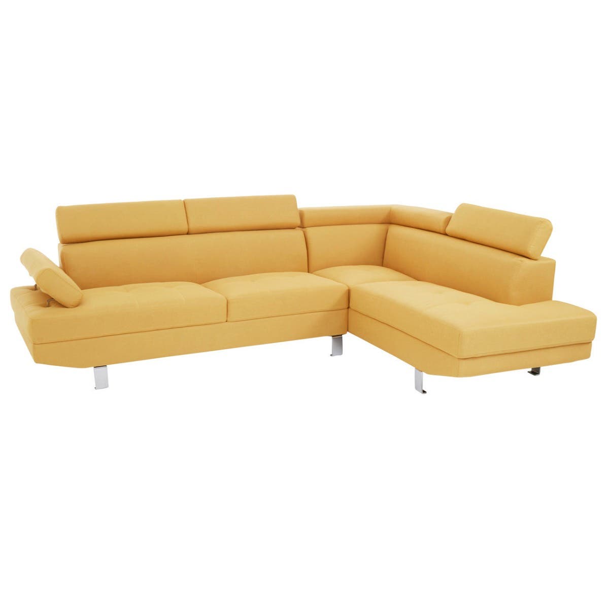 Hanover Ochre Linen Corner Sofa