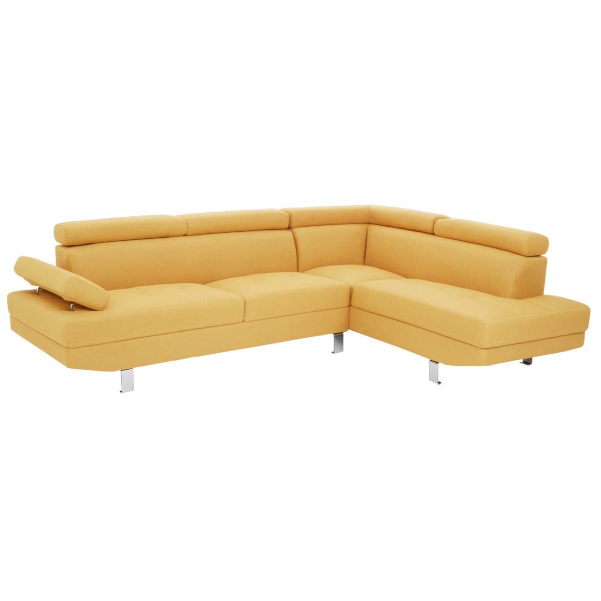 Hanover Ochre Linen Corner Sofa