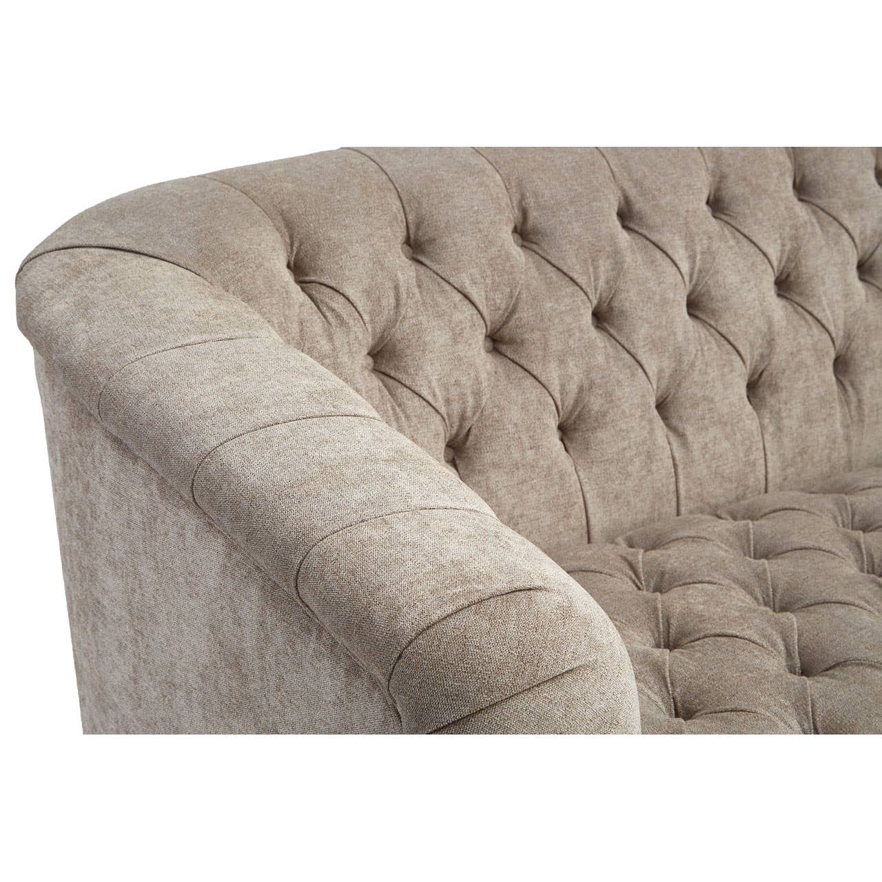 Fenton Natural Fabric 3 Seater Sofa