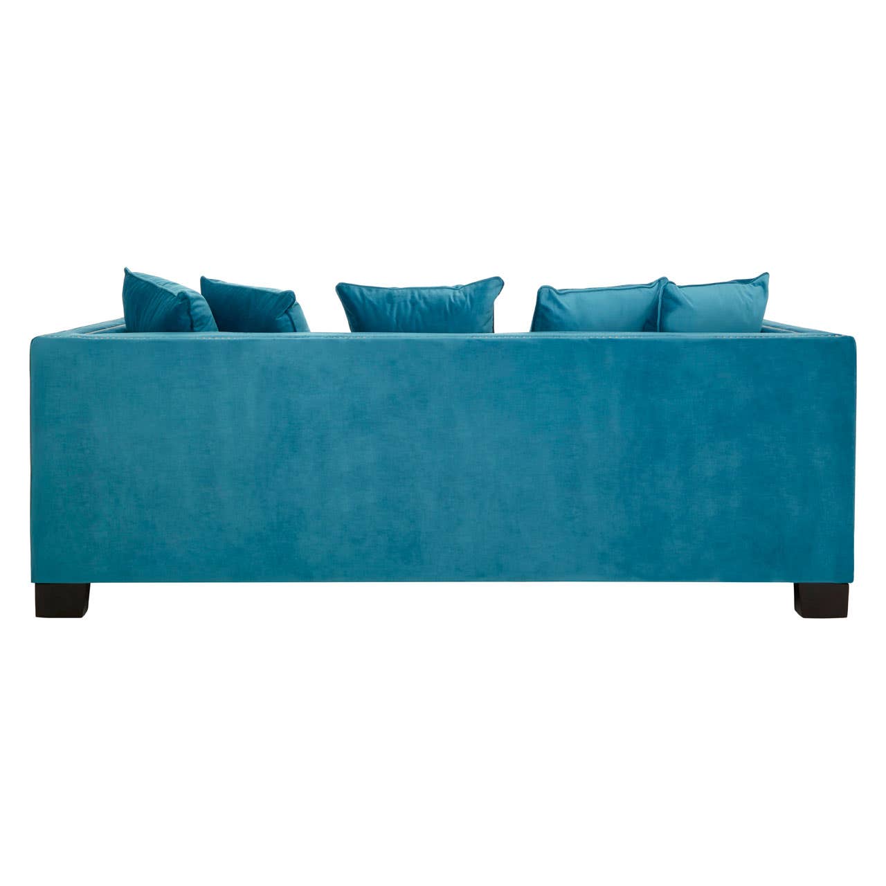Sofia 3 Seater Cyan Blue Velvet Sofa