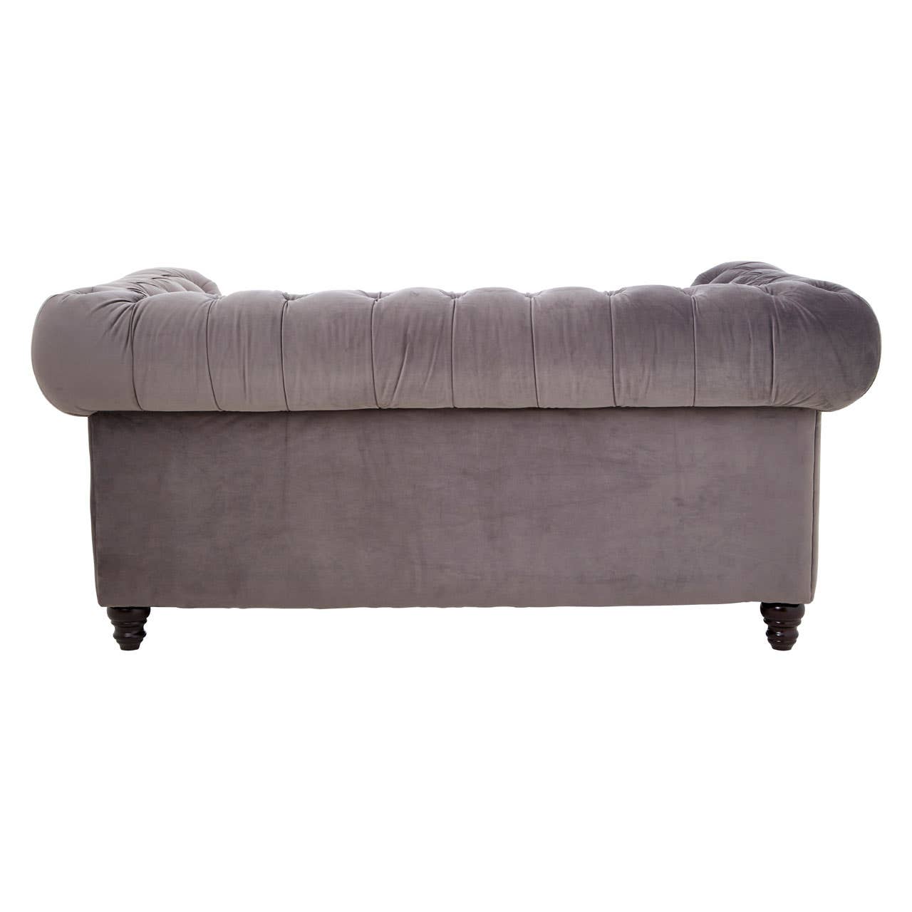 Stella 2 Seater Grey Velvet Sofa