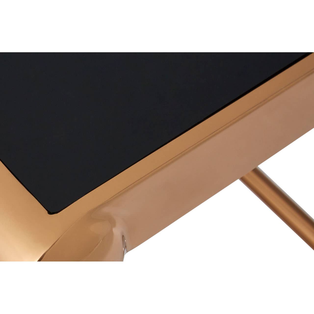 Novara Rose Gold Console Table