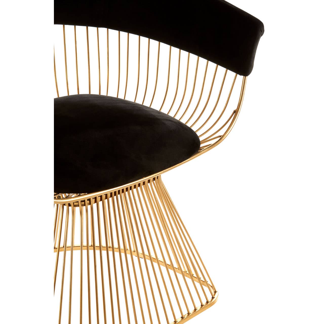 VOGUE BLACK VELVET / GOLD FINISH CHAIR