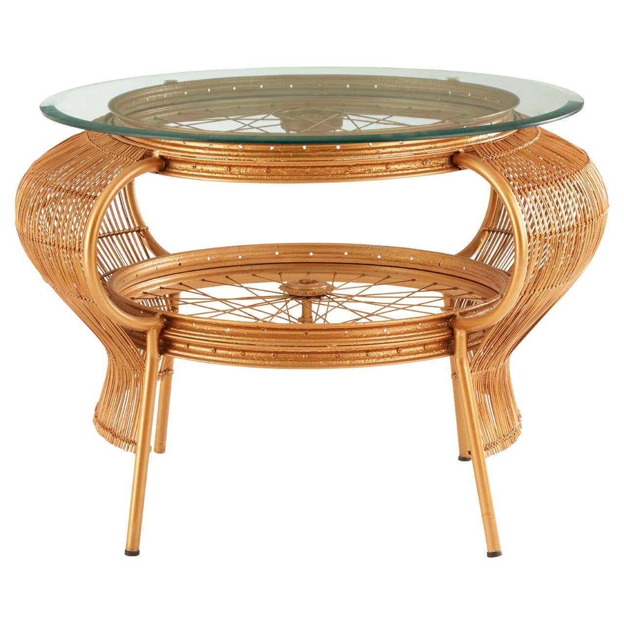 Mantis Gold Finish Table