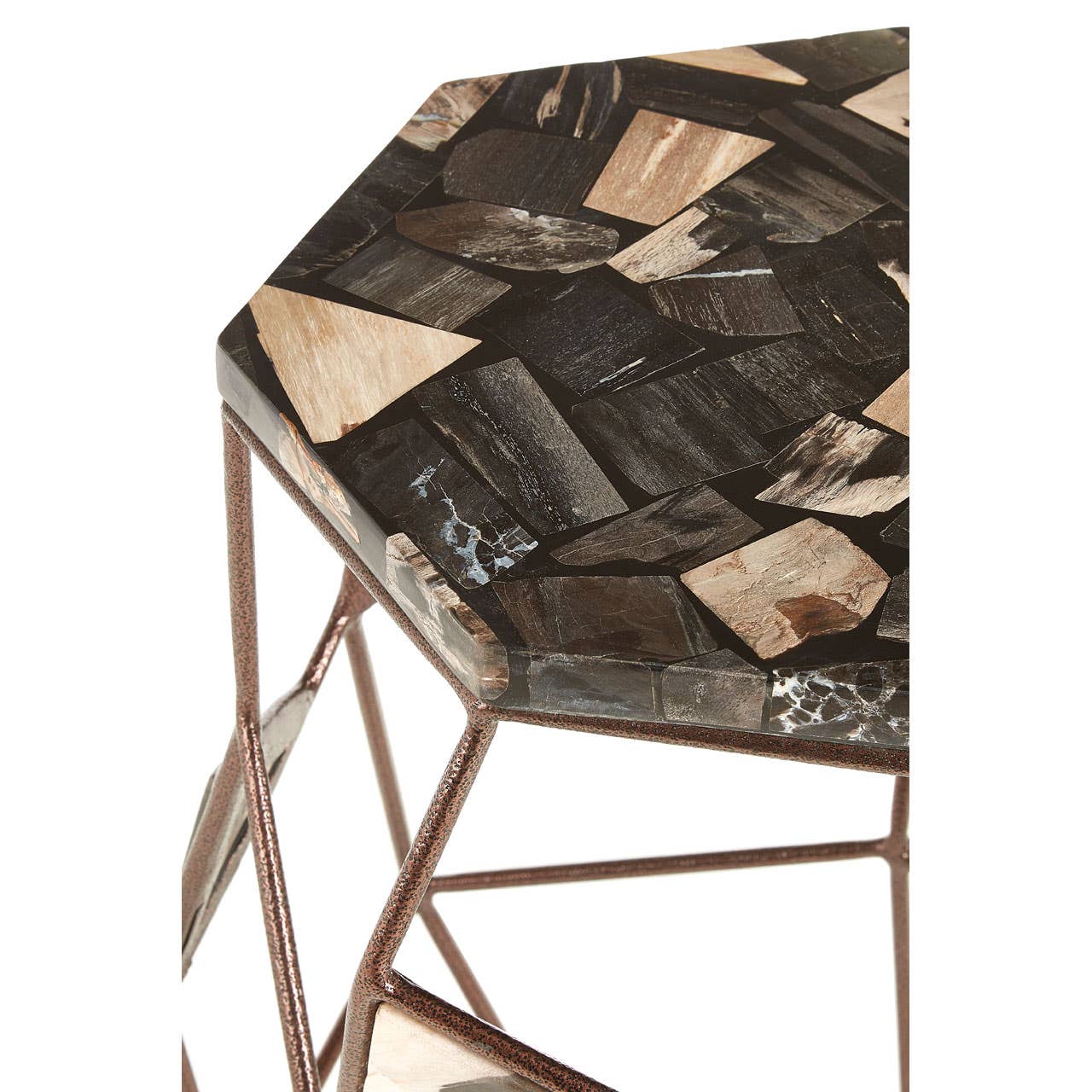 Relic Side Table With Asymmetric Frame