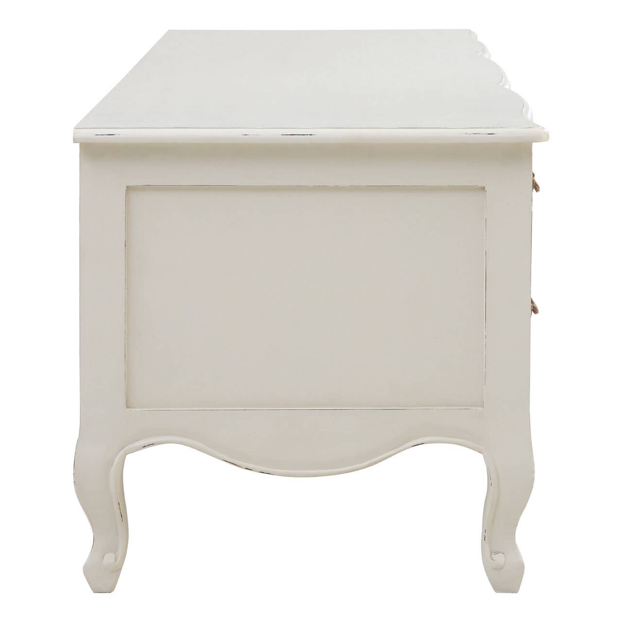 Loire 4 Drawers/2 Shelves White Media Unit