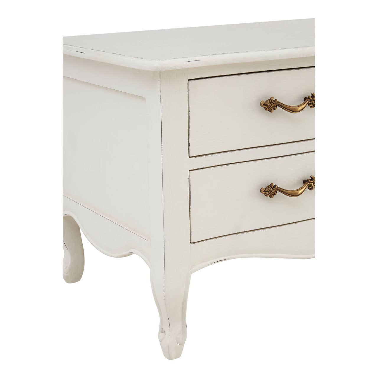 Loire 4 Drawers/2 Shelves White Media Unit