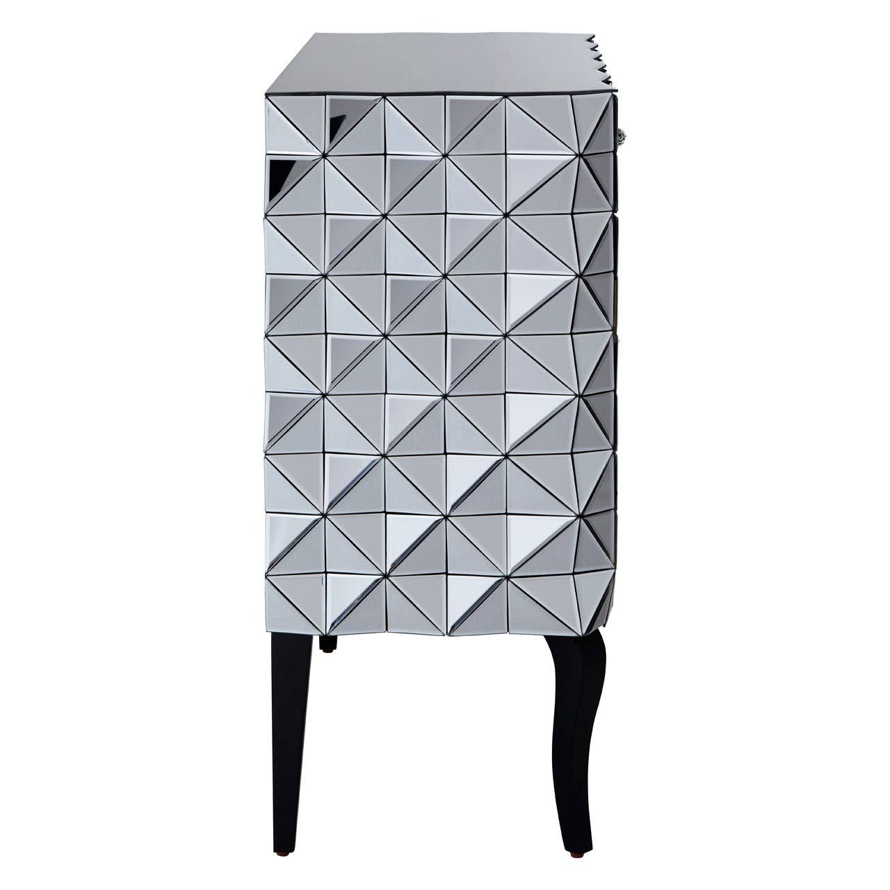 Soho Silver Finish Cabinet