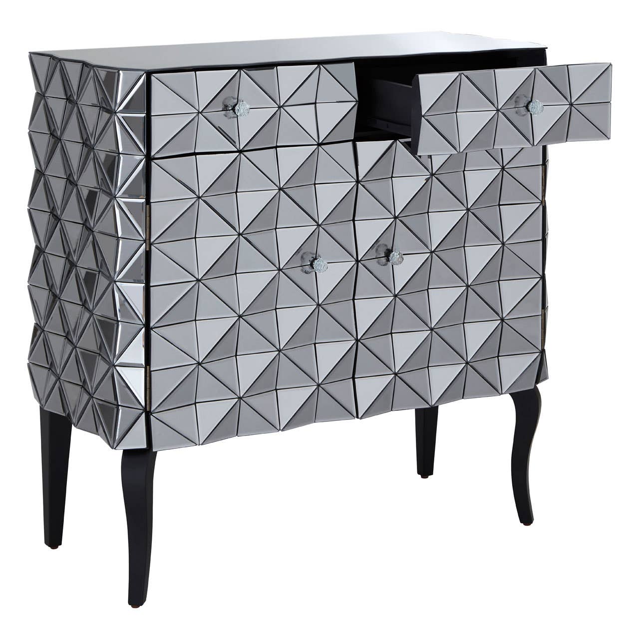 Soho Silver Finish Cabinet