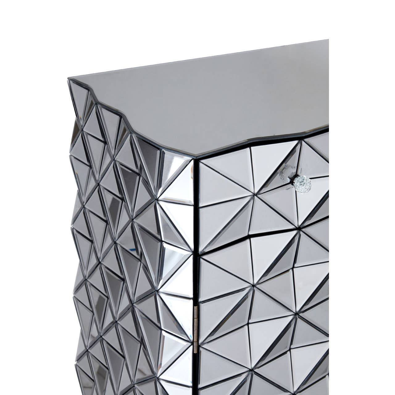 Soho Silver Finish Cabinet