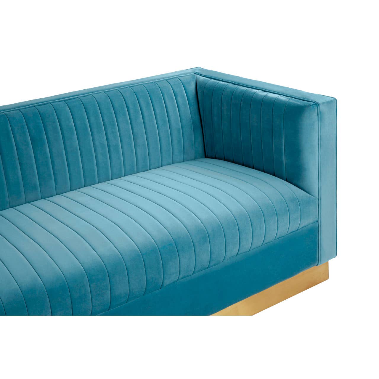 Opal 3 Seat Light Blue Sofa