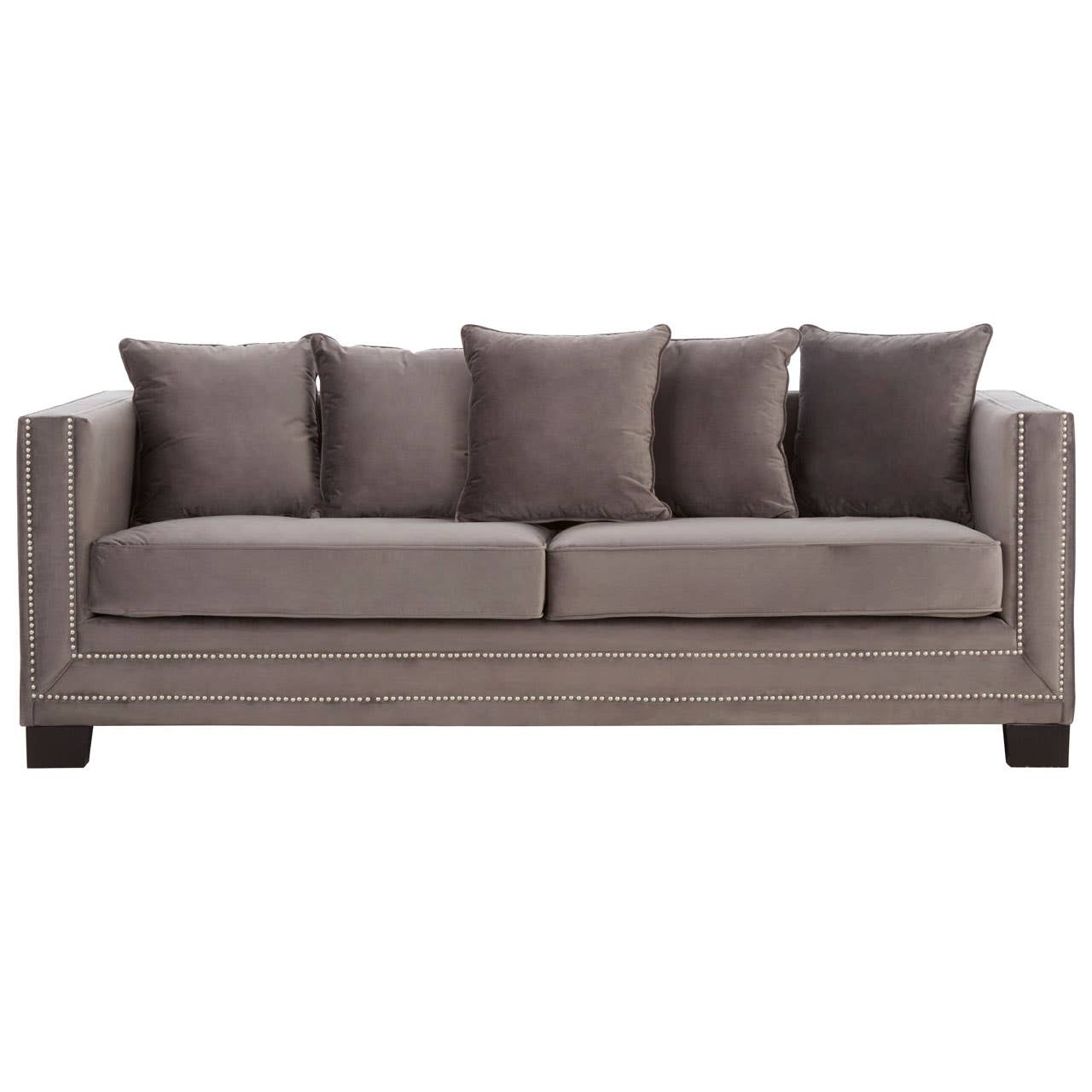 Sofia 3 Seat Viola Grey Sofa