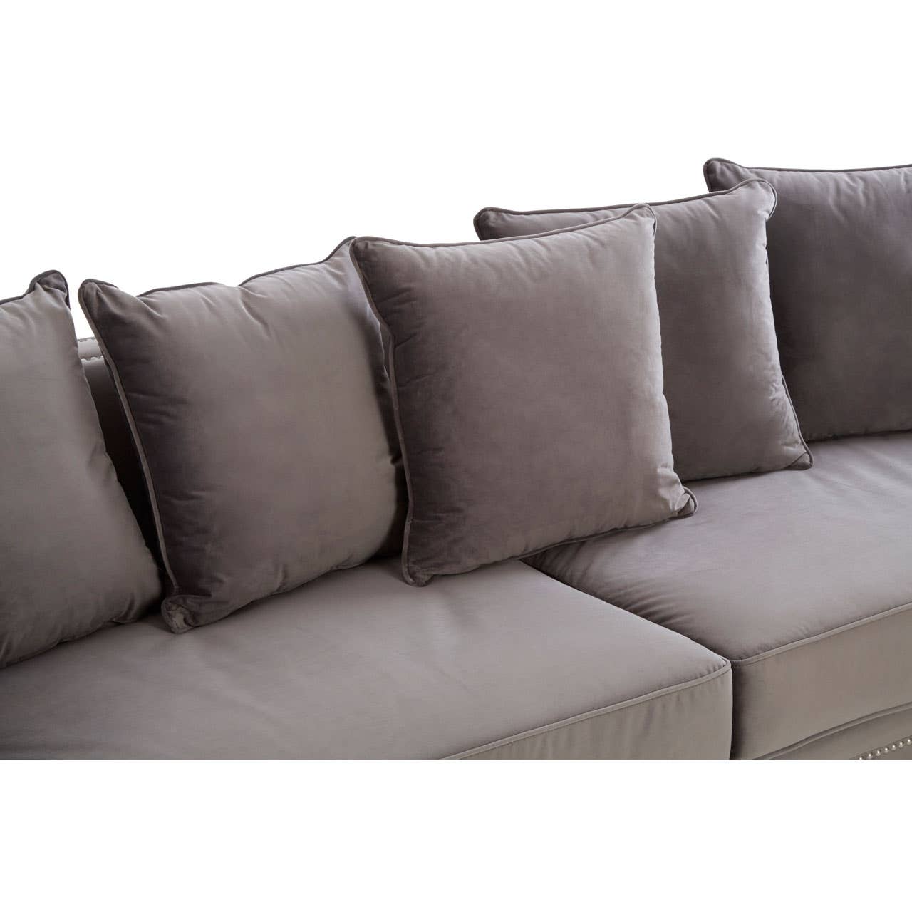 Sofia 3 Seat Viola Grey Sofa