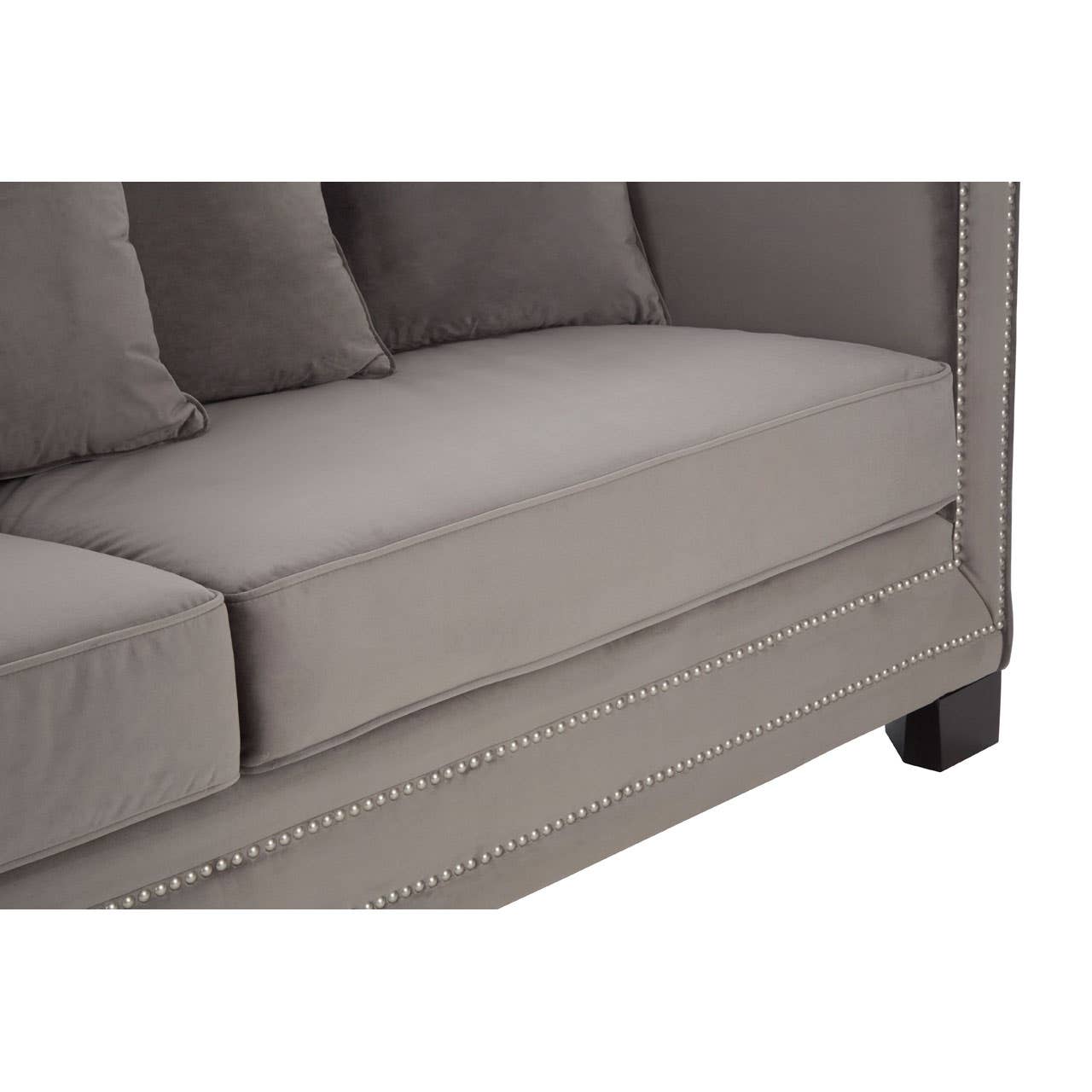 Sofia 3 Seat Viola Grey Sofa