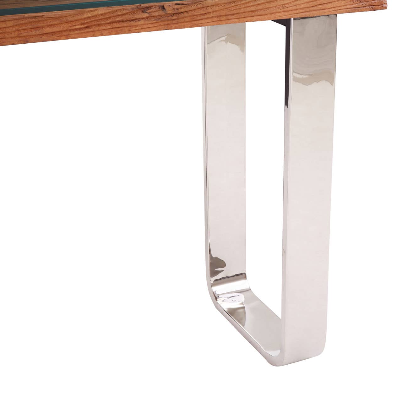 Kerala Natural U-shaped Base Console Table