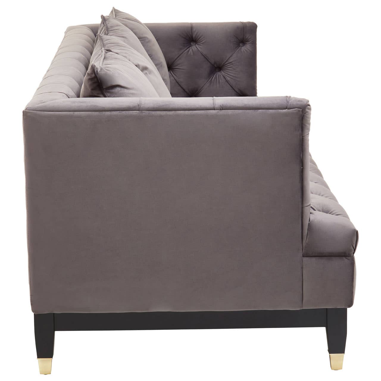 SEFIRA 3 SEAT VIOLA PIRATE GREY FABRIC SOFA