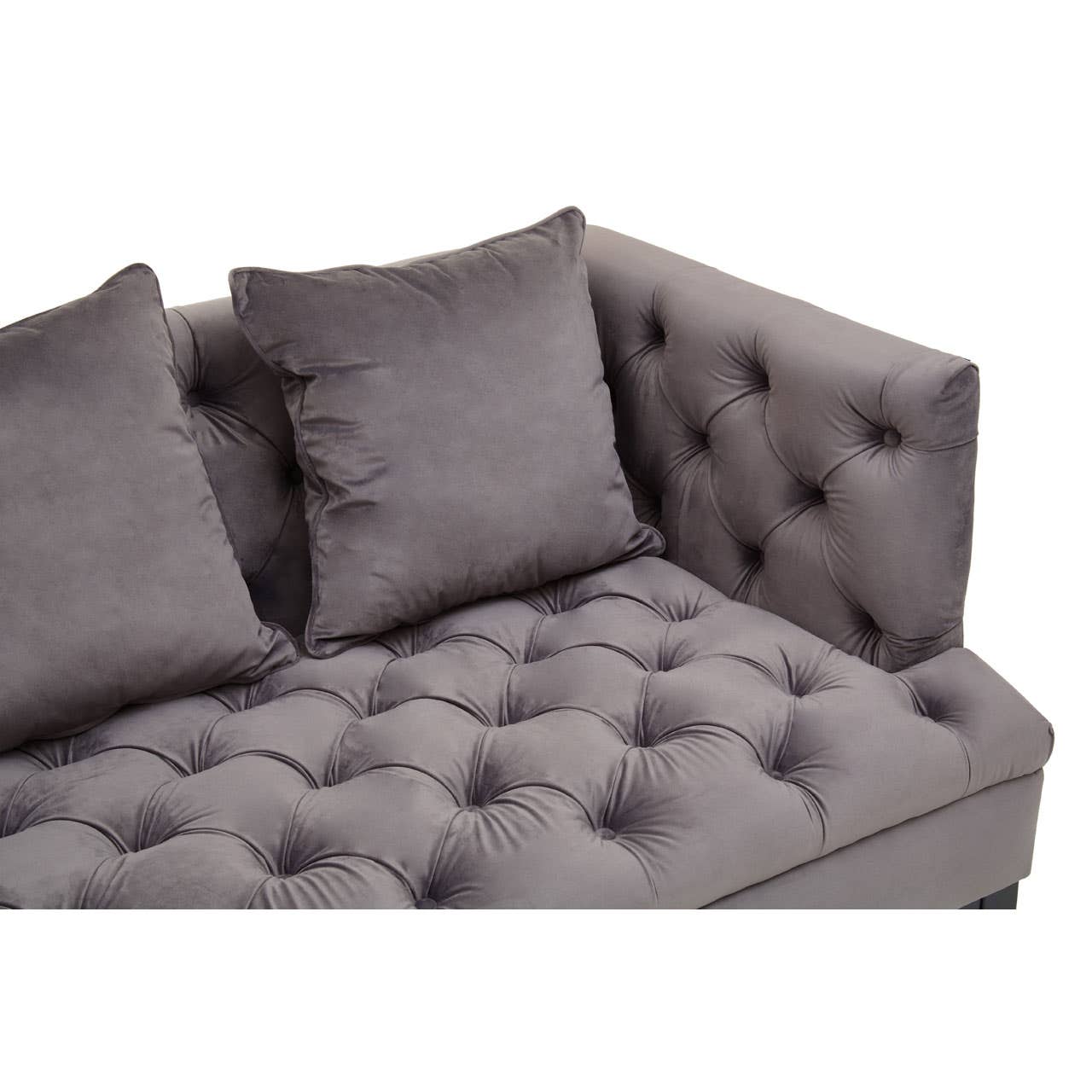 SEFIRA 3 SEAT VIOLA PIRATE GREY FABRIC SOFA