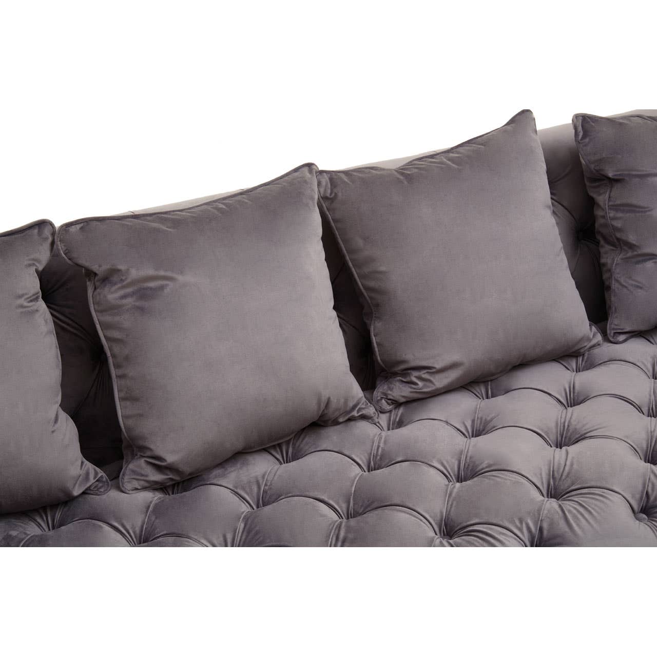 SEFIRA 3 SEAT VIOLA PIRATE GREY FABRIC SOFA