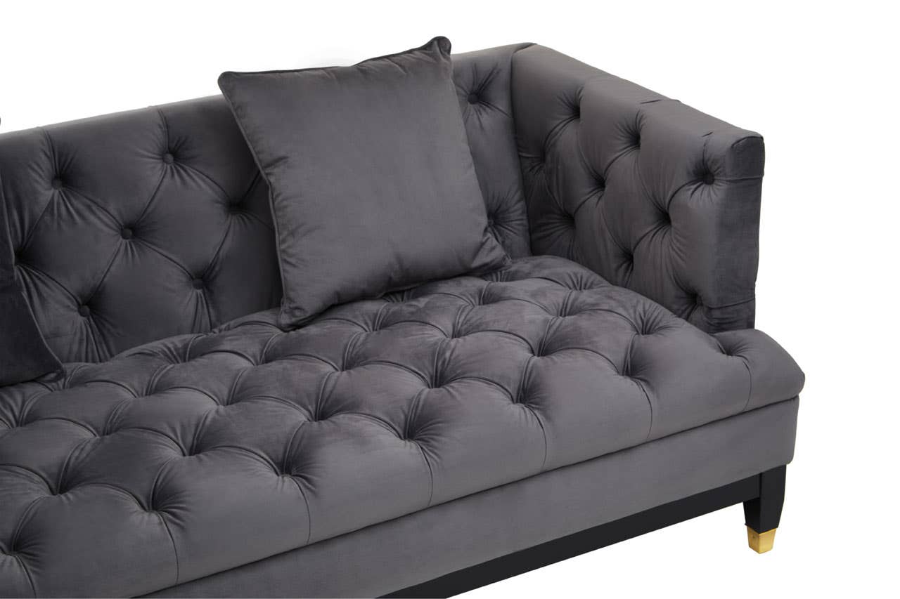 SEFIRA 2 SEAT VIOLA PIRATE GREY FABRIC SOFA