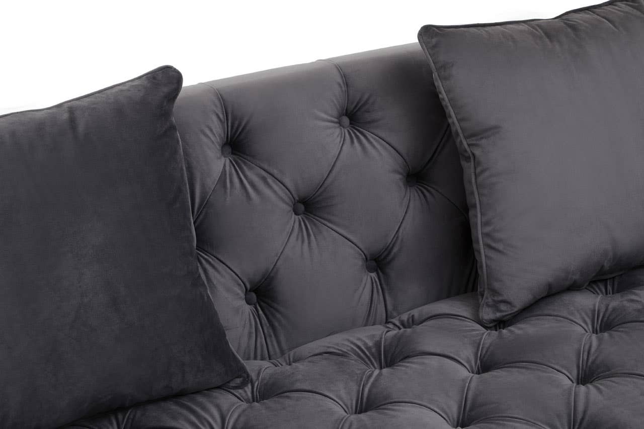 SEFIRA 2 SEAT VIOLA PIRATE GREY FABRIC SOFA