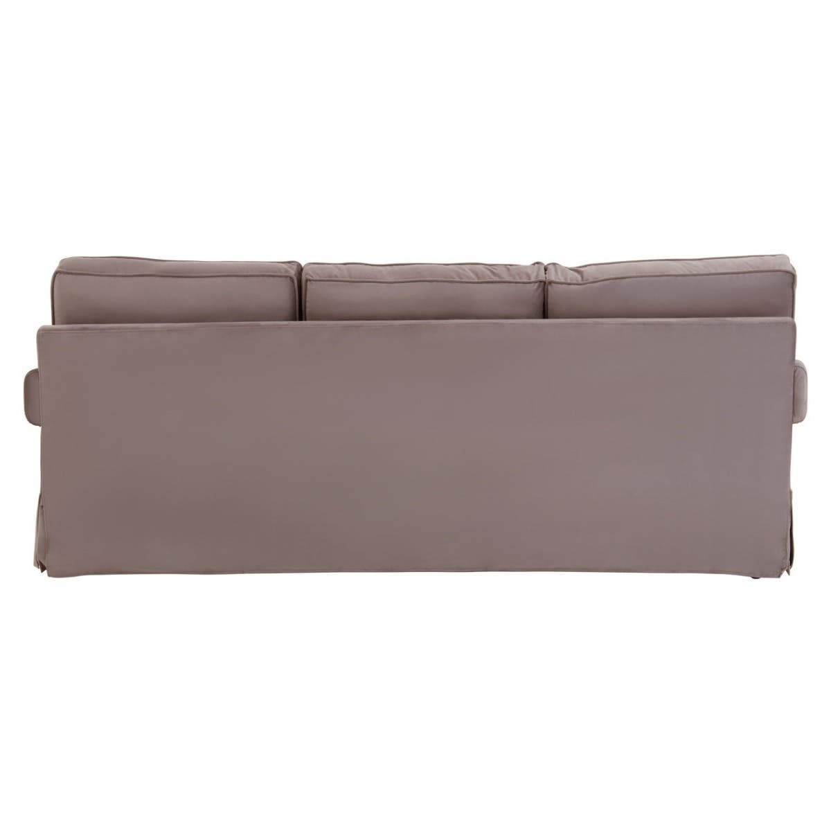 Ralph Three Seat Mink Velvet Sofa