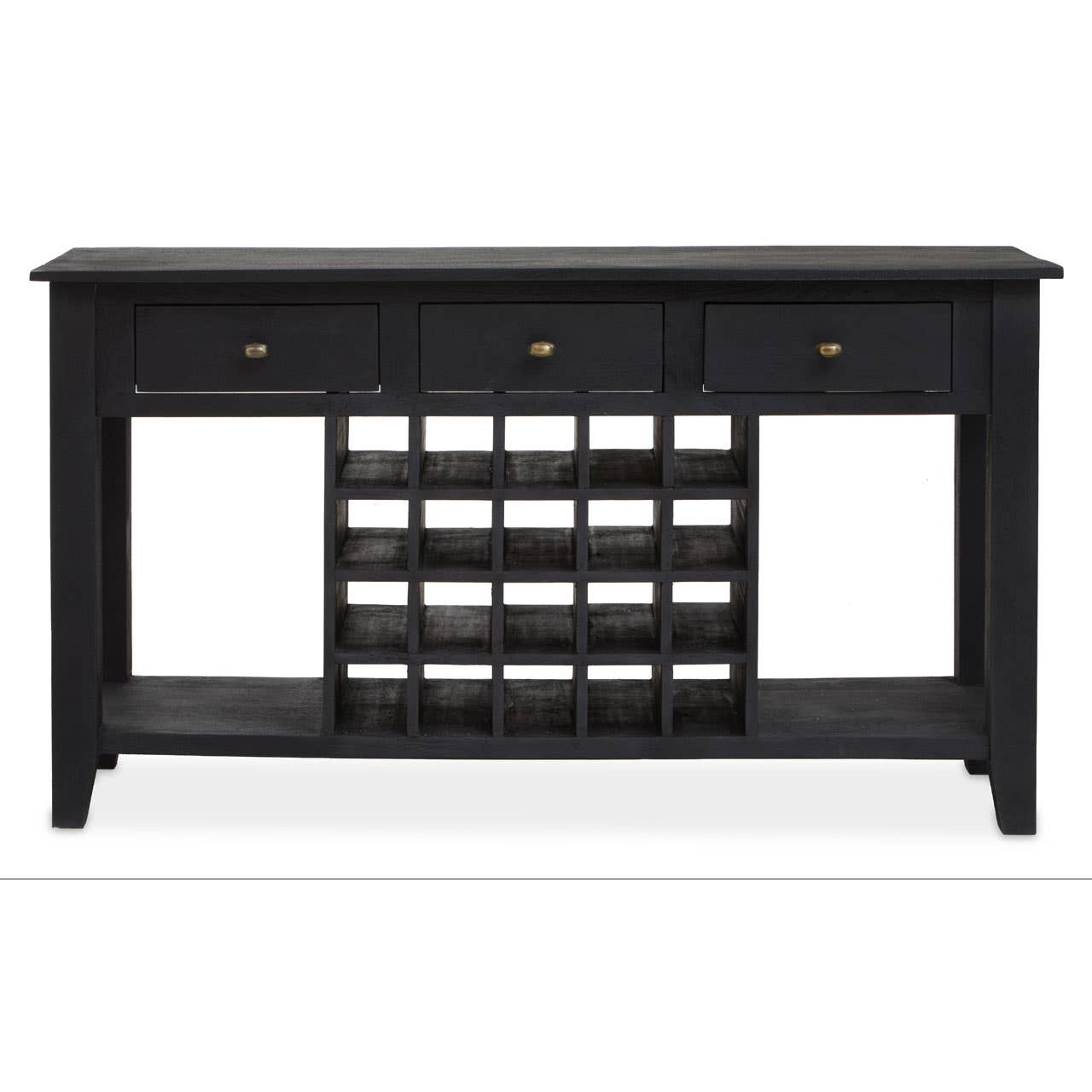 Fusion Wine Bottle Storage Console Table