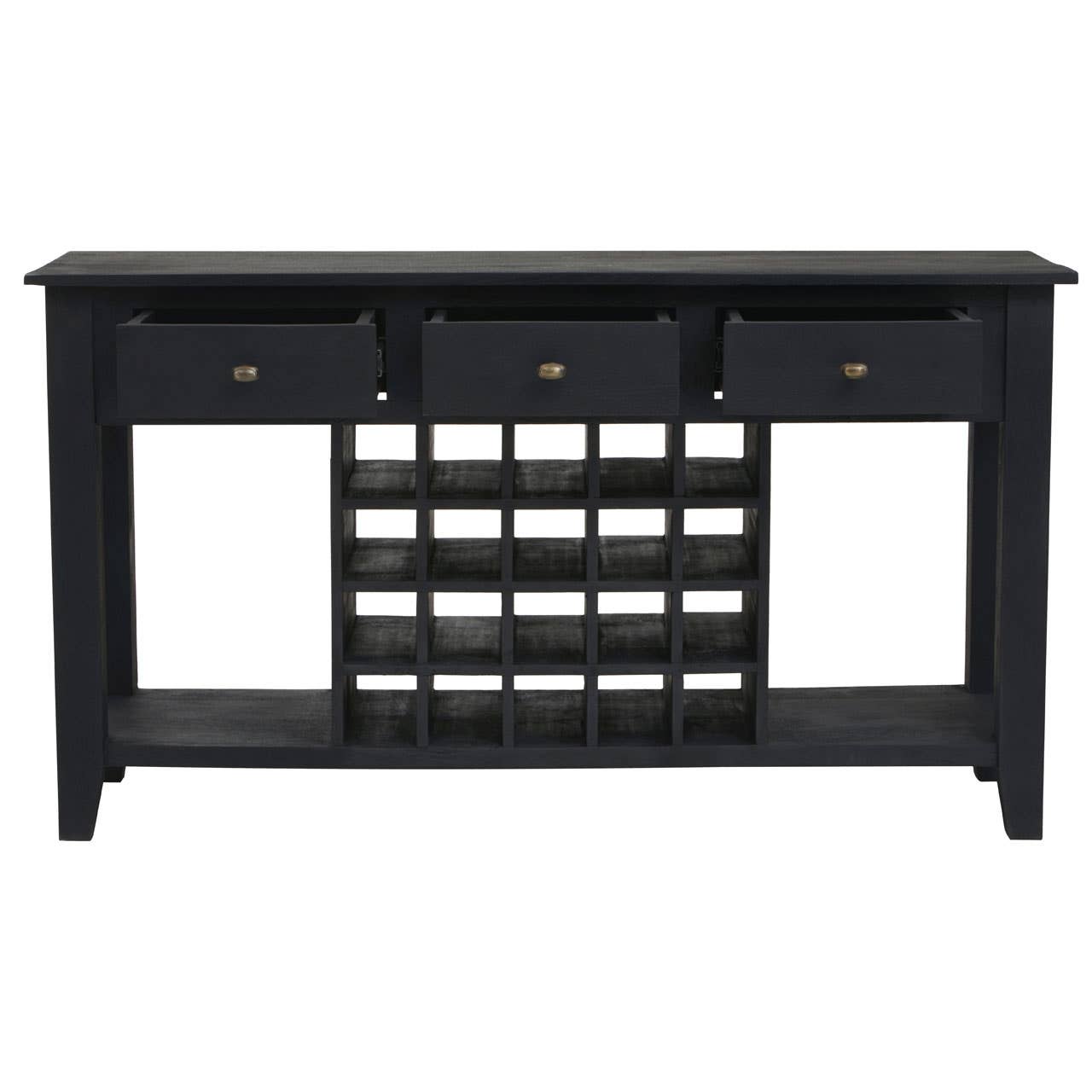 Fusion Wine Bottle Storage Console Table