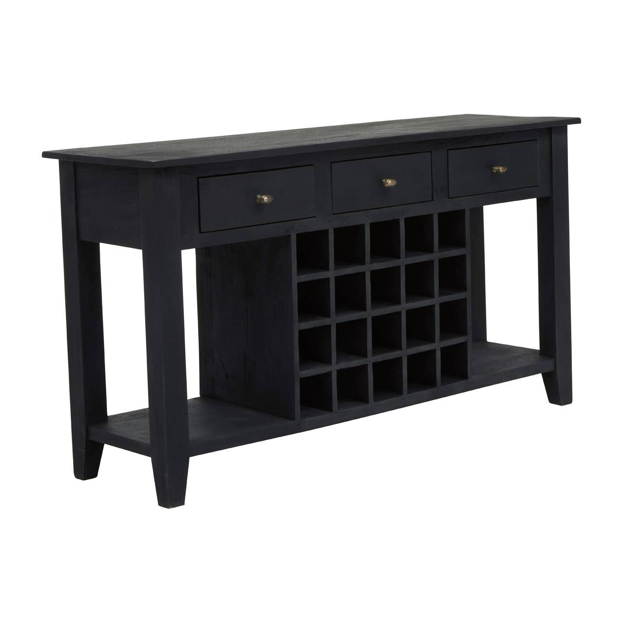 Fusion Wine Bottle Storage Console Table