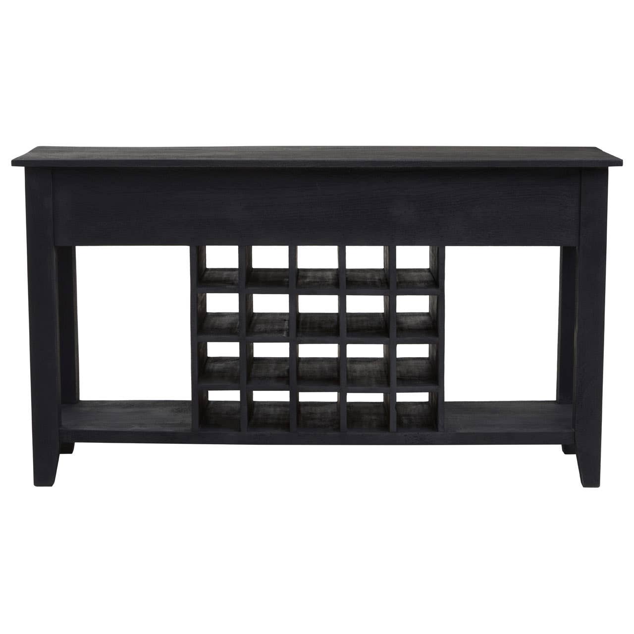 Fusion Wine Bottle Storage Console Table