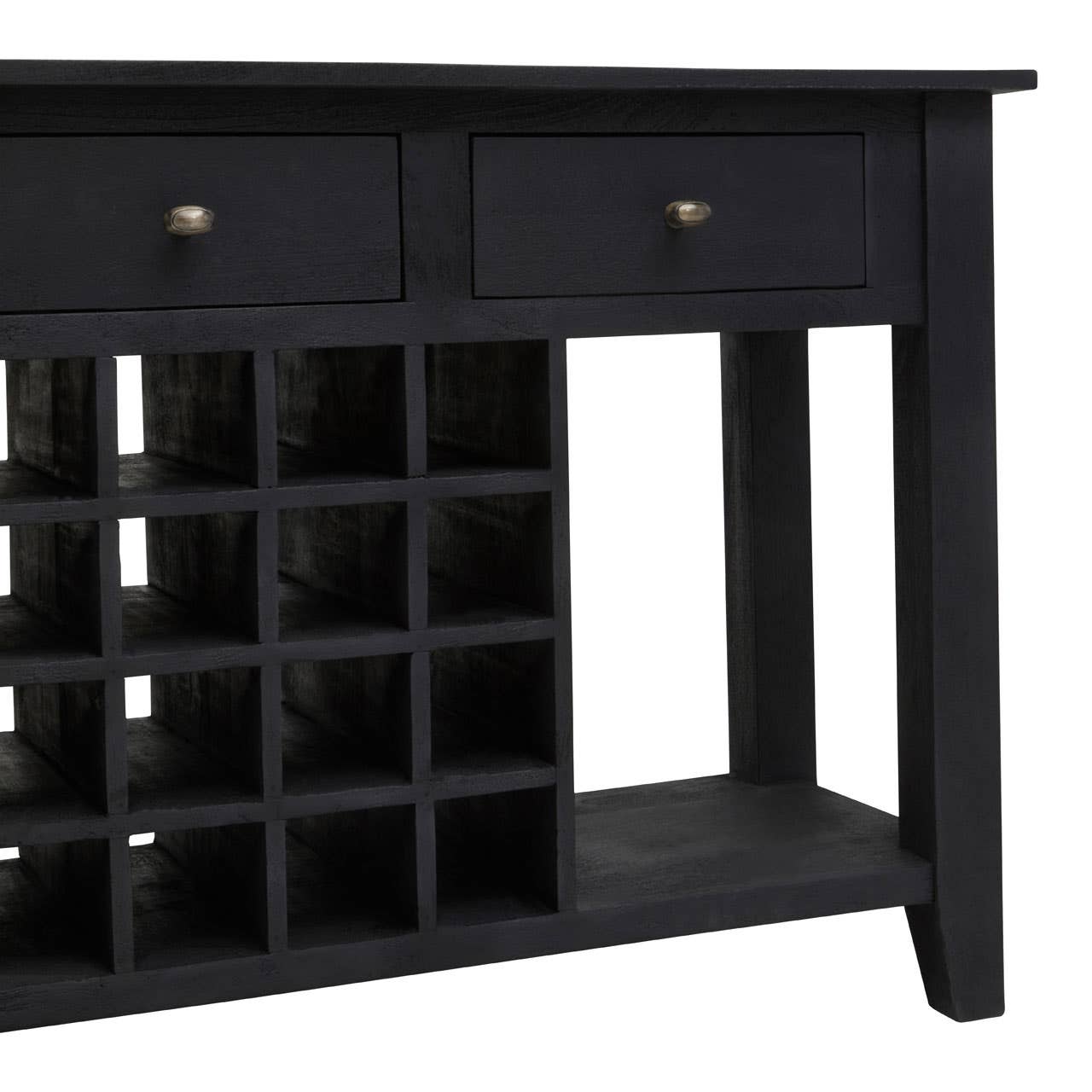 Fusion Wine Bottle Storage Console Table