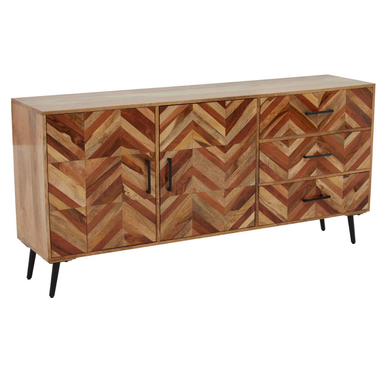 Boho Two Door Mango Wood Sideboard