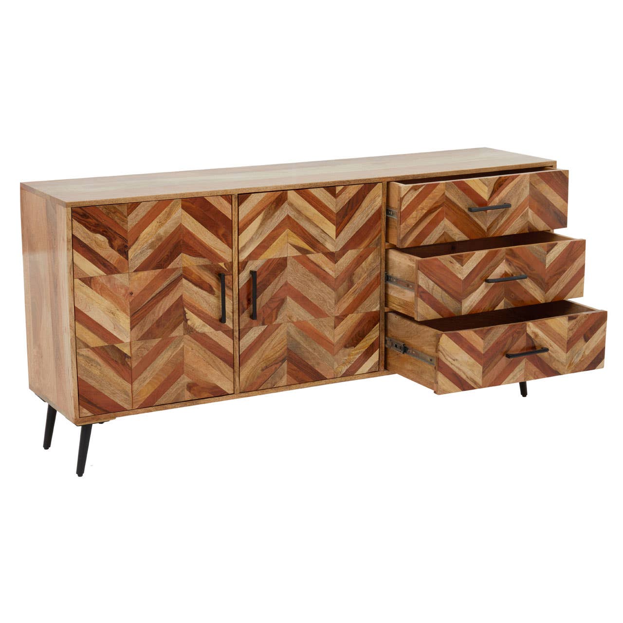 Boho Two Door Mango Wood Sideboard