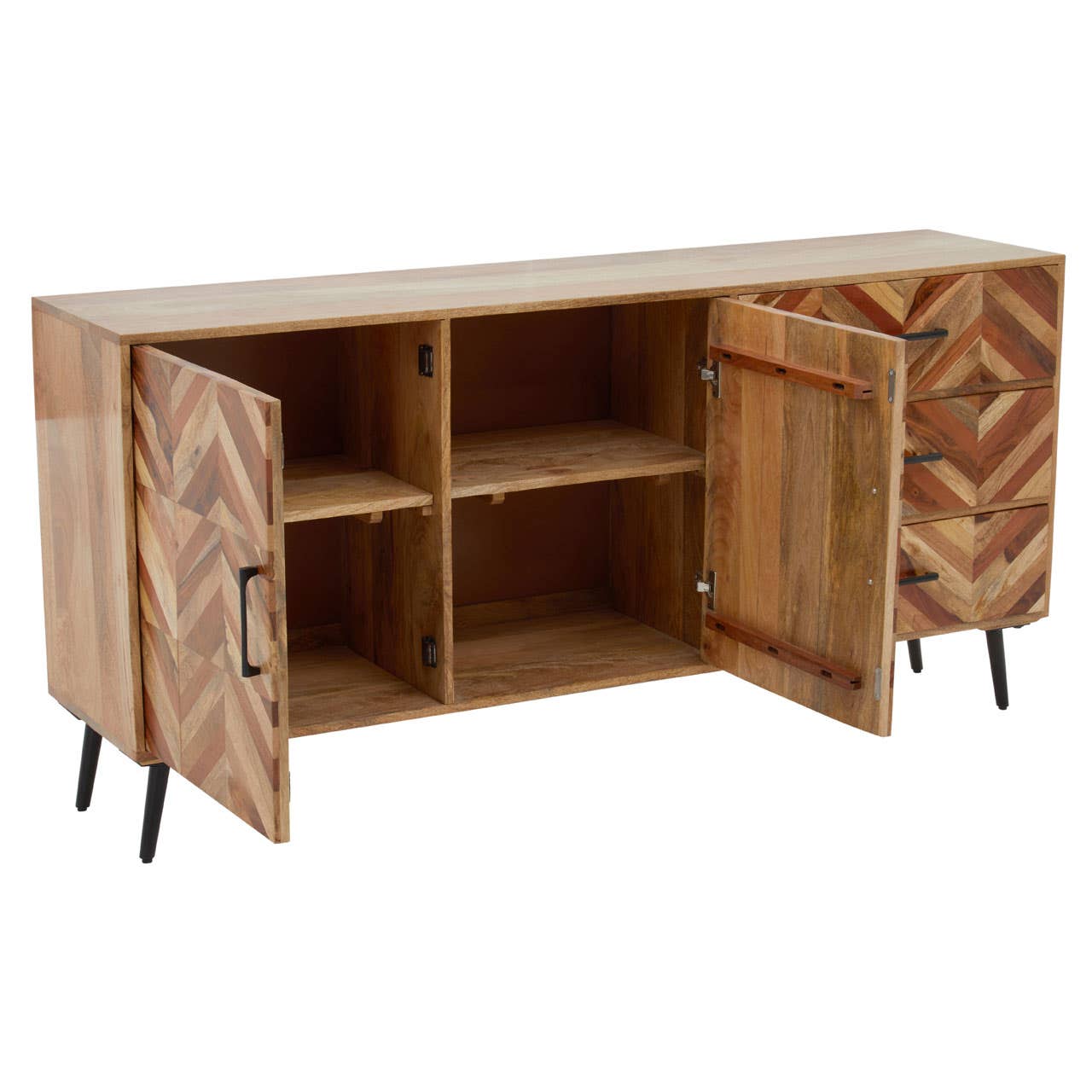 Boho Two Door Mango Wood Sideboard