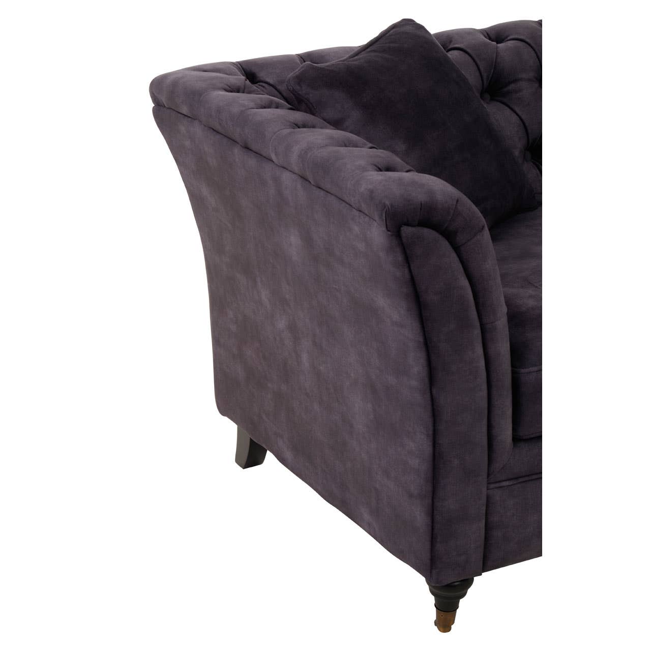 Sabrina Two Seat Grey Velvet Sofa