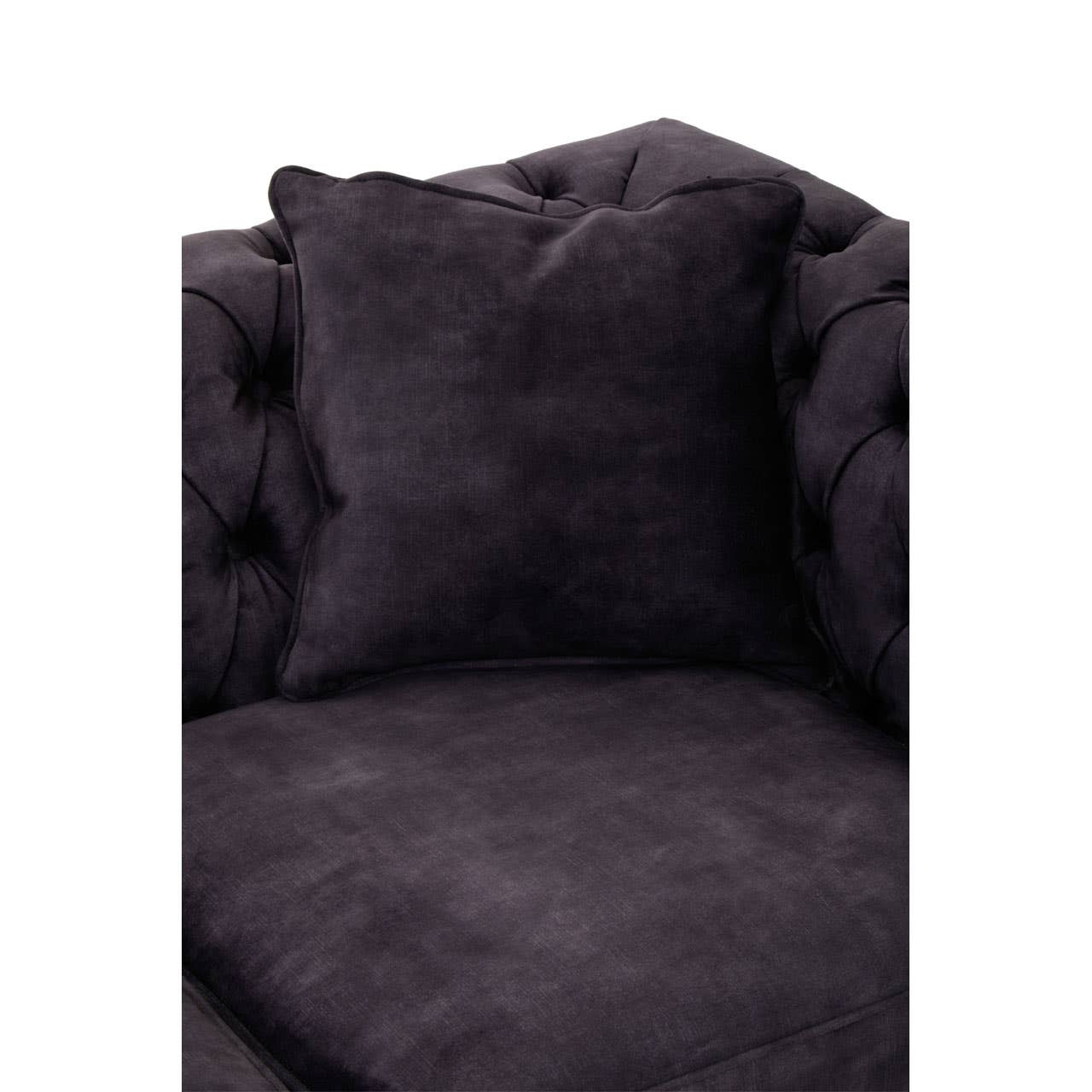 Sabrina Two Seat Grey Velvet Sofa