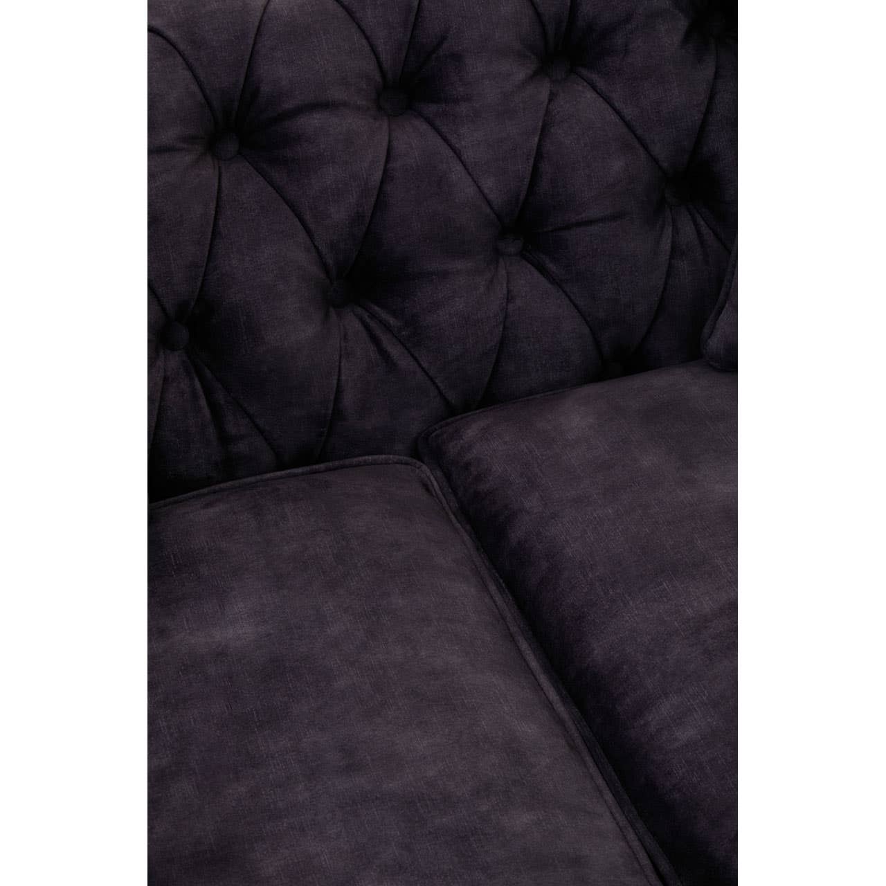 Sabrina Two Seat Grey Velvet Sofa