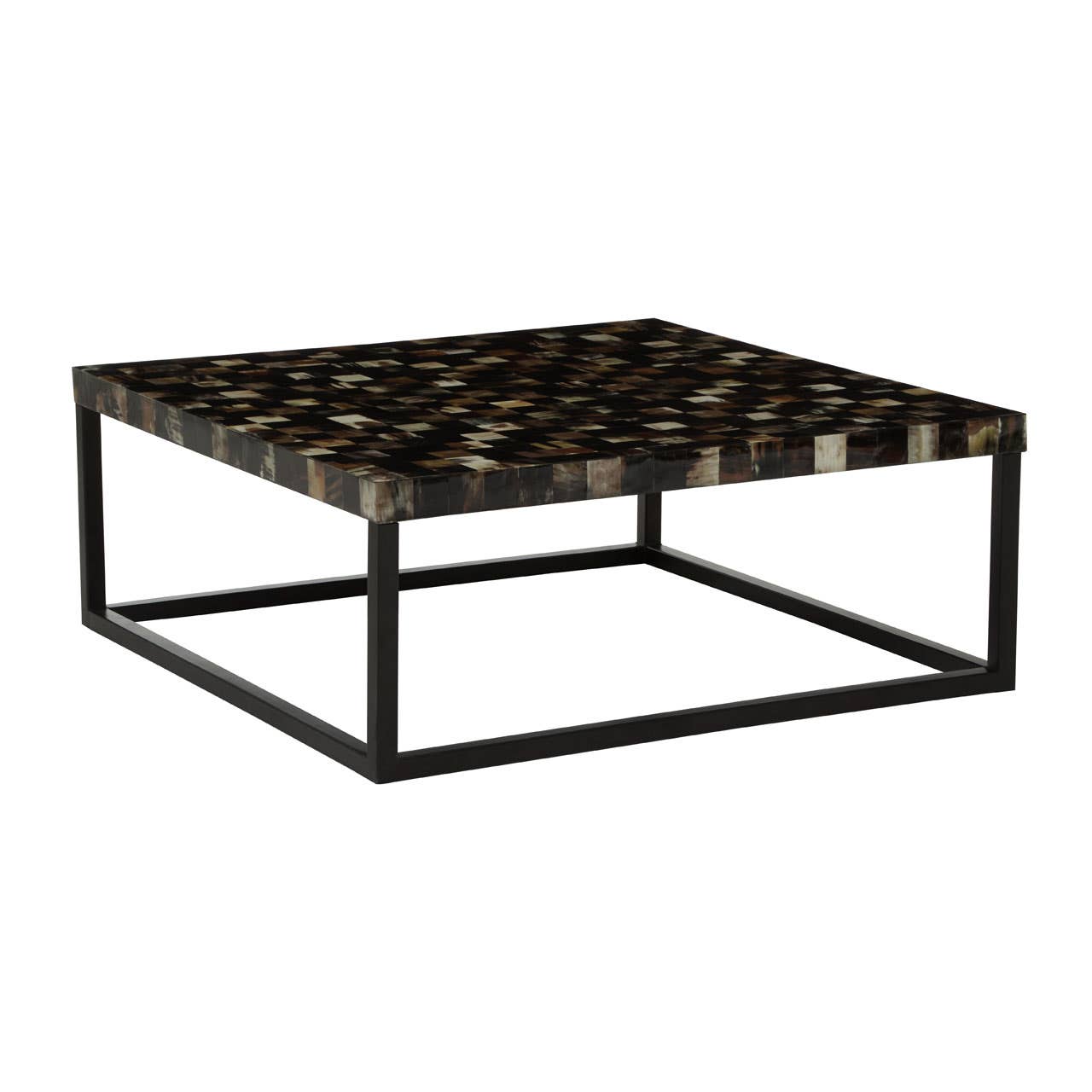 Obra Black Shell Square Coffee Table