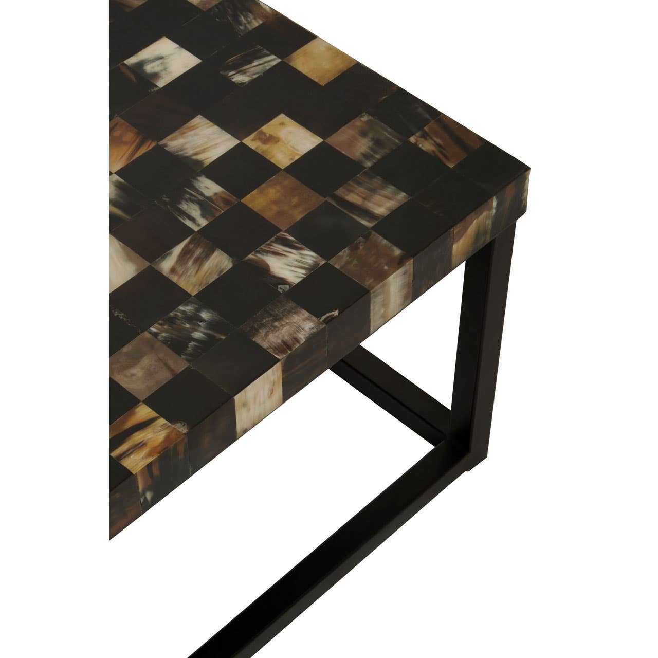 Obra Black Shell Square Coffee Table