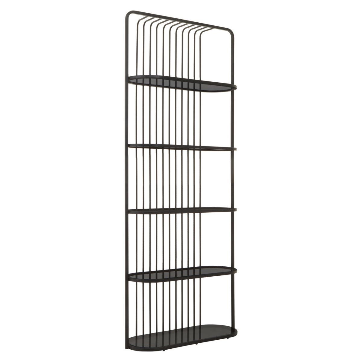 VOGUE FIVE TIER BLACK SHELF UNIT